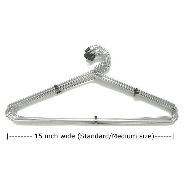 Stainless Steel Cloth Hanger (Set of 12) – Durable & Non-Slip | FreshAura Homeware