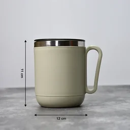 Stainless Steel Coffee Mug – 400ml Double Wall | Ganesh