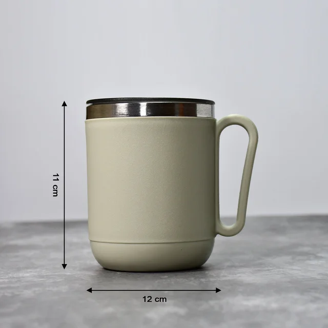 Stainless Steel Coffee Mug – 400ml Double Wall | Ganesh
