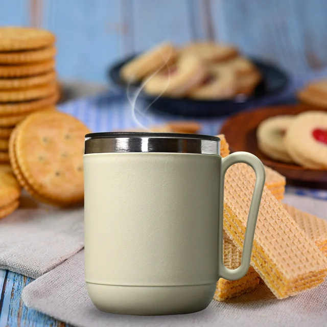 Stainless Steel Coffee Mug – 400ml Double Wall | Ganesh