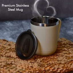 Stainless Steel Coffee Mug – 400ml Double Wall | Ganesh