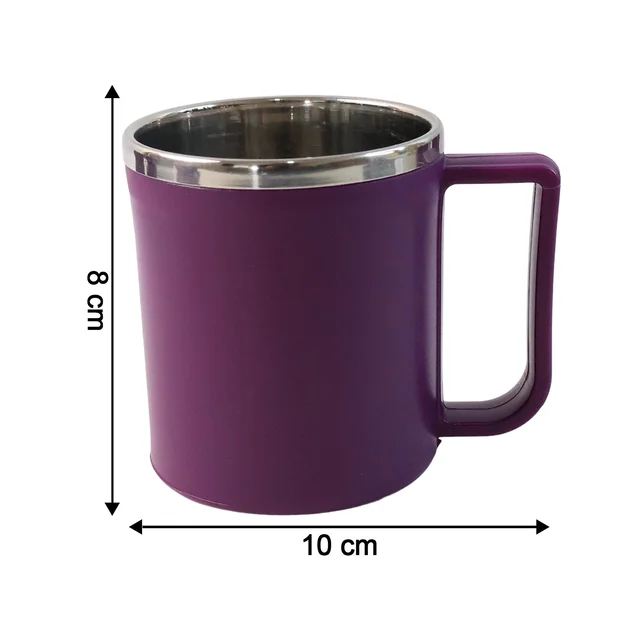 Stainless Steel Coffee Mug Set – Durable 200ML, 6 Pieces