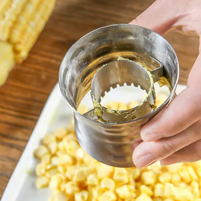 Stainless Steel Corn Cutter – Safe Kernel Remover | ChefAura