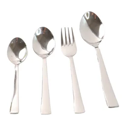 Stainless Steel Cutlery Set – 16-Piece with Elegant Stand