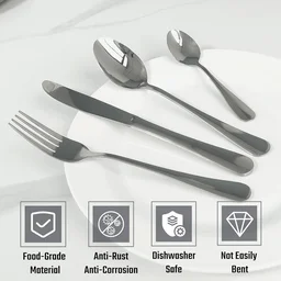 Stainless Steel Cutlery Set – 24 Pc Polished Dinnerware