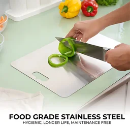 Stainless Steel Cutting Board – Durable & Hygienic 31x20 cm