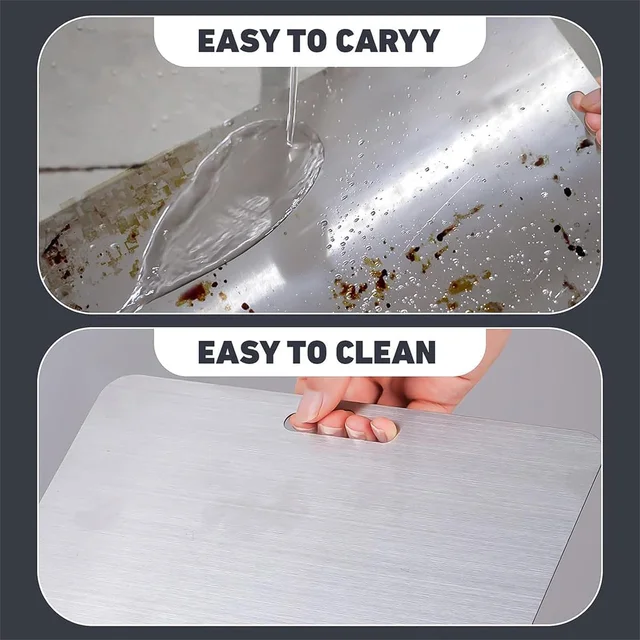 Stainless Steel Cutting Board – Durable & Hygienic 31x20 cm