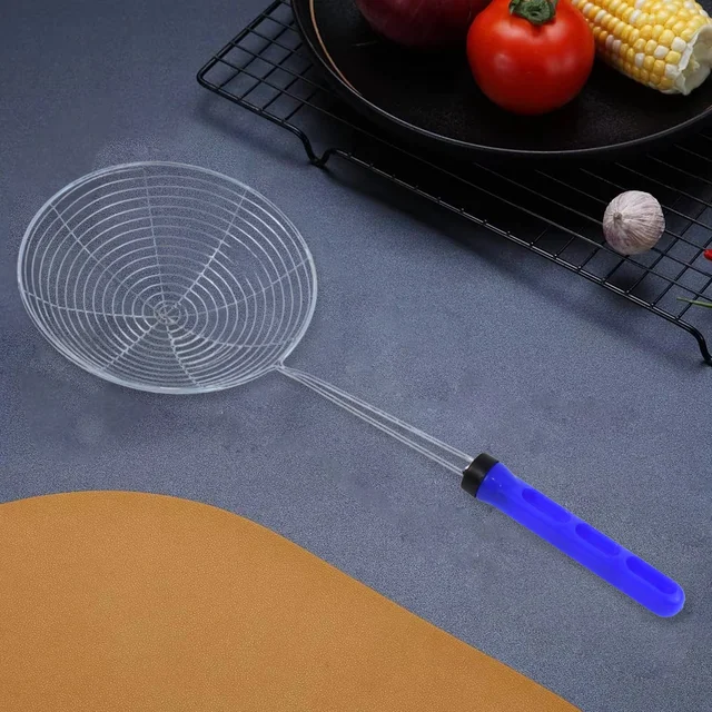 Stainless Steel Deep Fry Strainer – Large Size with Long Handle
