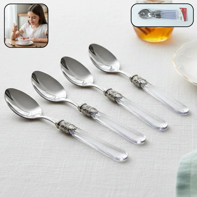 Stainless Steel Dessert Spoon – Elegant Multipurpose Cutlery for Home & Dining