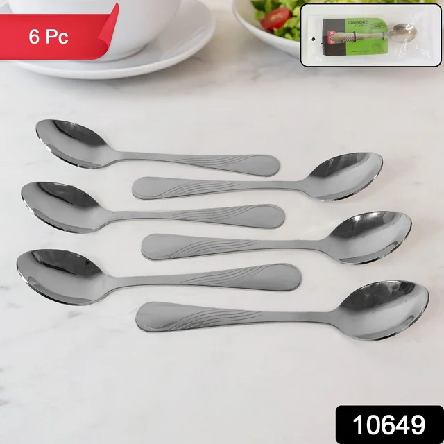 Stainless Steel Dining Spoon Set – Durable 6-Piece Collection