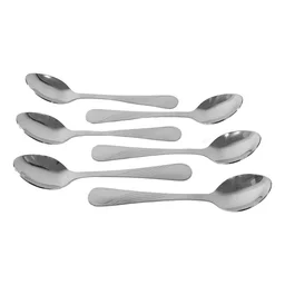 Stainless Steel Dining Spoon Set – Durable 6-Piece Collection