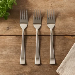 Stainless Steel Dinner Fork Set – 3 Pcs, Premium & Rust-Resistant