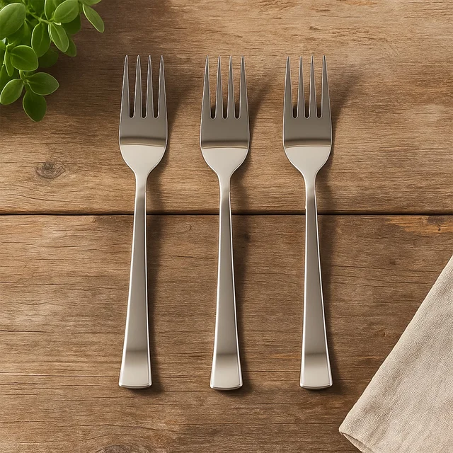 Stainless Steel Dinner Fork Set – 3 Pcs, Premium & Rust-Resistant
