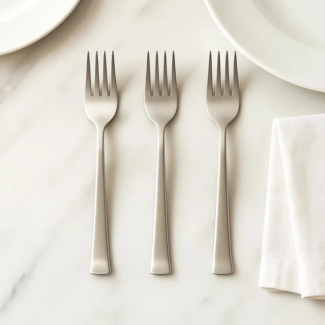 Stainless Steel Dinner Fork Set – 3 Pcs, Premium & Rust-Resistant