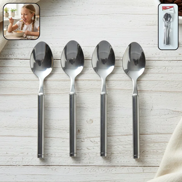 Stainless Steel Dinner Spoon Set – Durable, Elegant & Reusable