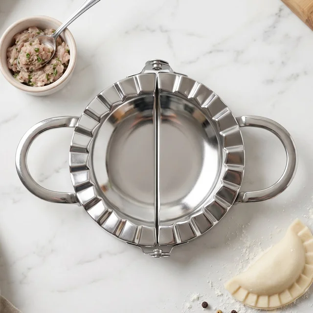 Stainless Steel Dumpling & Gujiya Maker – Durable & Easy to Use