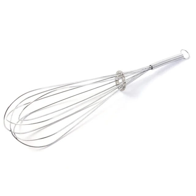 Stainless Steel Egg Beater Whisk – Manual Balloon Whisk for Baking