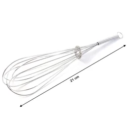 Stainless Steel Egg Beater Whisk – Manual Balloon Whisk for Baking