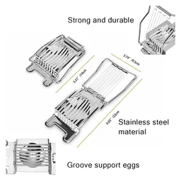 Stainless Steel Egg Slicer – Neat, Even Slices Every Time