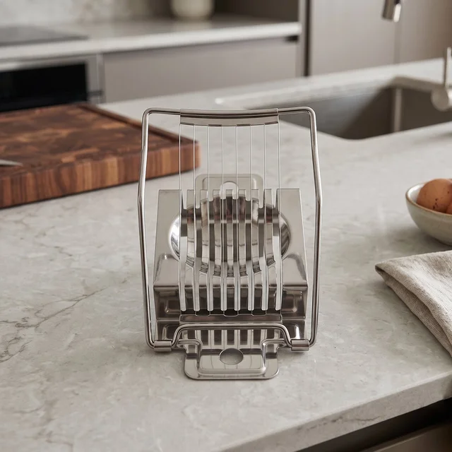 Stainless Steel Egg Slicer – Neat, Even Slices Every Time