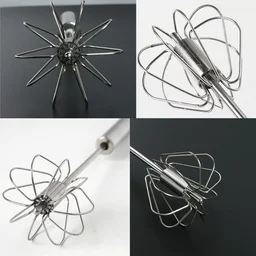 Stainless Steel Egg Whisk – Hand Push Rotary | Quickslice