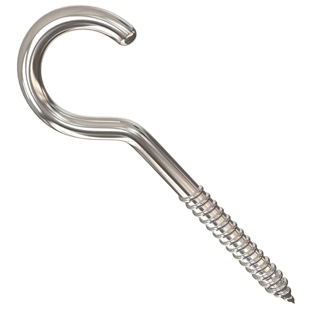 Stainless Steel Eye Hooks – Heavy Duty 6-Piece Screw Set