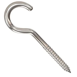 Stainless Steel Eye Hooks – Heavy Duty 6-Piece Screw Set