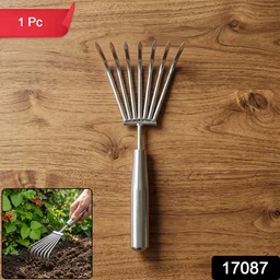 Stainless Steel Garden Rake – Durable & Rust-Resistant Tool for Easy Gardening