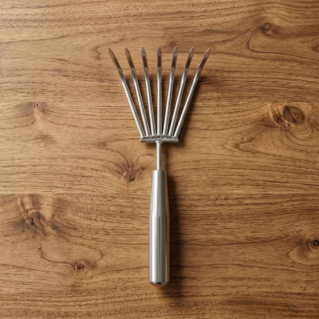 Stainless Steel Garden Rake – Durable & Rust-Resistant Tool for Easy Gardening