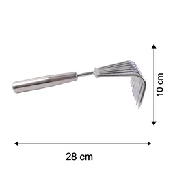 Stainless Steel Garden Rake – Durable & Rust-Resistant Tool for Easy Gardening