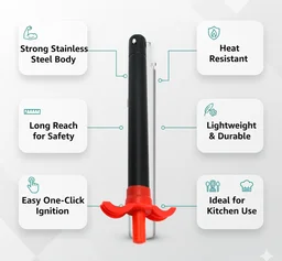 Stainless Steel Gas Lighter – Durable Kitchen Ignition | FirePot