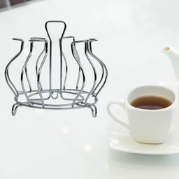 Stainless Steel Glass Holder – Hanging Kitchen Organizer | CookAura
