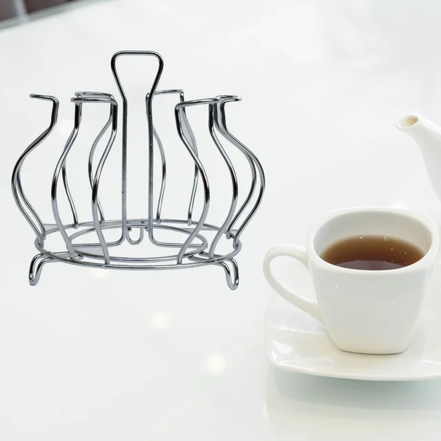 Stainless Steel Glass Holder – Hanging Kitchen Organizer | CookAura