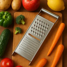 Stainless Steel Grater & Slicer – 3-in-1 Multipurpose Kitchen Tool