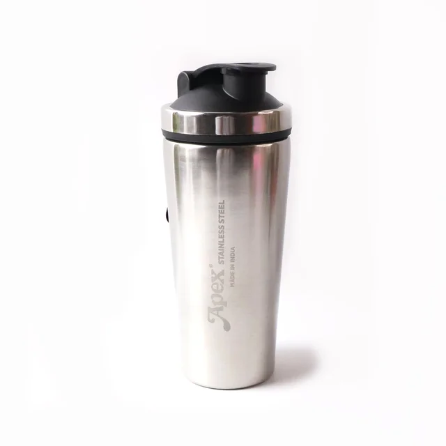 Stainless Steel Gym Shaker Bottle – 1000ml Leak-Resistant Flip Lid