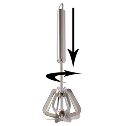 Stainless Steel Hand Blender – Manual Whisk & Frother | Quickslice