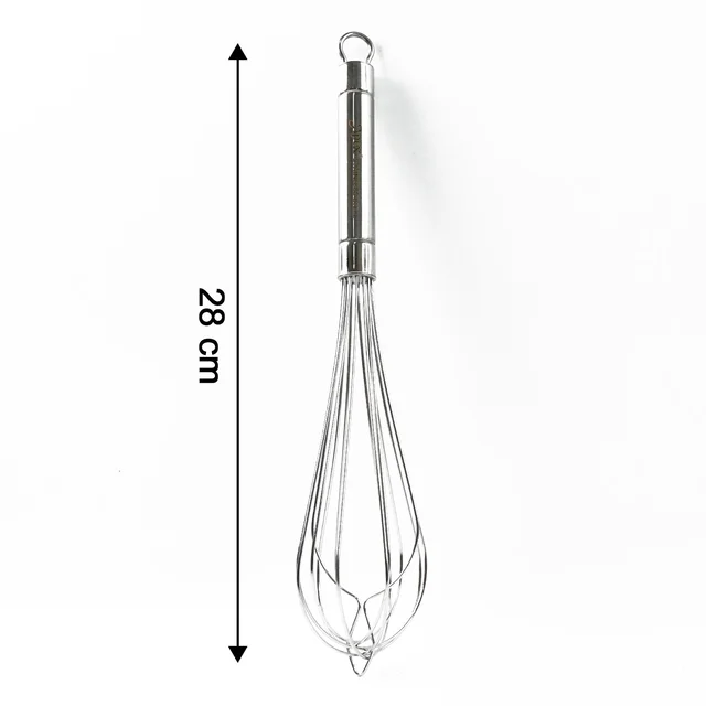 Stainless Steel Hand Whisk – Durable Medium Size with Ergonomic Handle