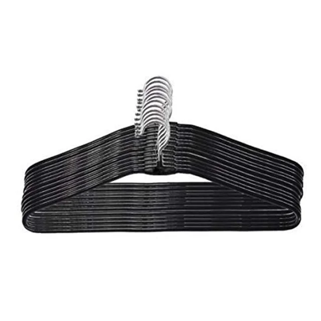 Stainless Steel Hangers – Durable 10-Pack Wardrobe Organiser | BathNova