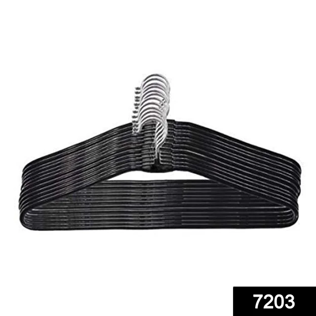 Stainless Steel Hangers – Durable 10-Pack Wardrobe Organiser | BathNova