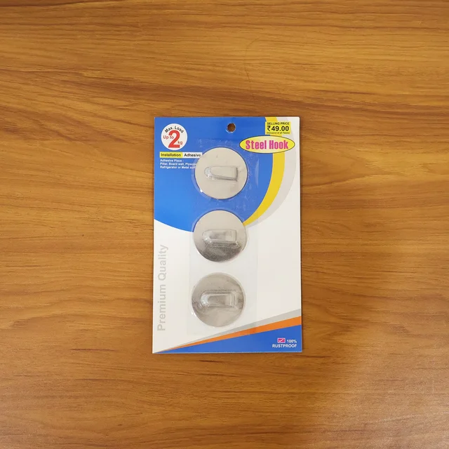 Stainless Steel Hooks – Waterproof Self-Adhesive | GlimmerHome