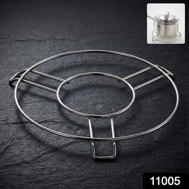 Stainless Steel Hot Pot Stand – Durable Heatproof Cookware Rack