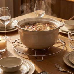 Stainless Steel Hot Pot Stand – Durable Heatproof Cookware Rack