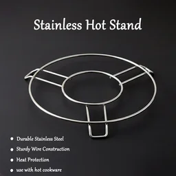 Stainless Steel Hot Pot Stand – Durable Heatproof Cookware Rack