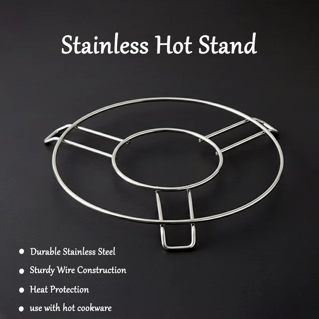 Stainless Steel Hot Pot Stand – Durable Heatproof Cookware Rack