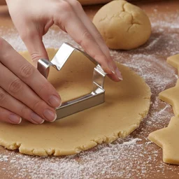 Stainless Steel House Shape Cookie Cutter Set – 3 Durable Baking Molds