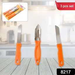 Stainless Steel Kitchen Knife Set – 3-in-1 Multipurpose | Quickslice