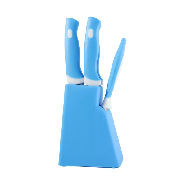 Stainless Steel Knife Set – 6 Pc Kitchen Tools with Stand | Indo Glow