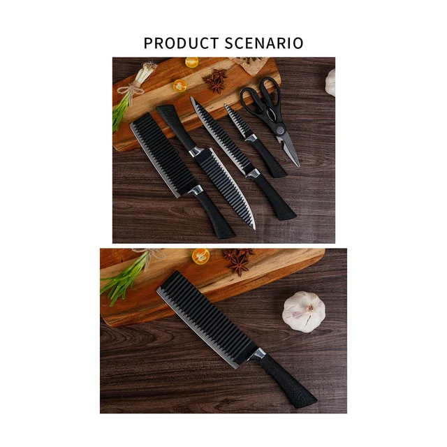 Stainless Steel Knife Set – 6-Piece Kitchen Tools | Quickslice