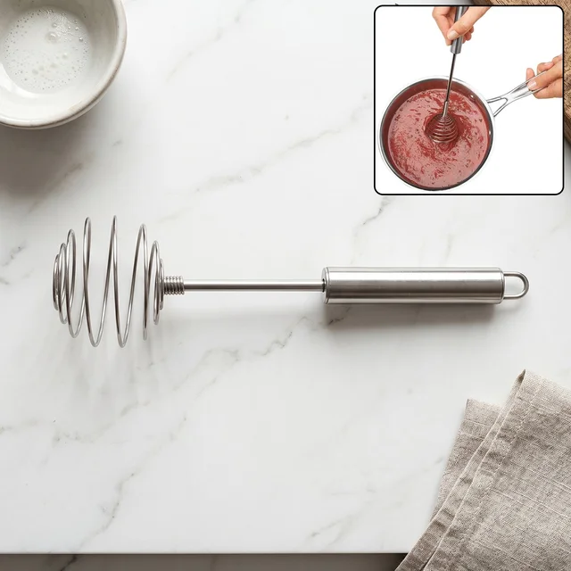 Stainless Steel Large Round Spring Whisk – Durable Kitchen Tool