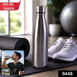 Stainless Steel Leak-Proof Water Bottle – Durable 500ml Hydration